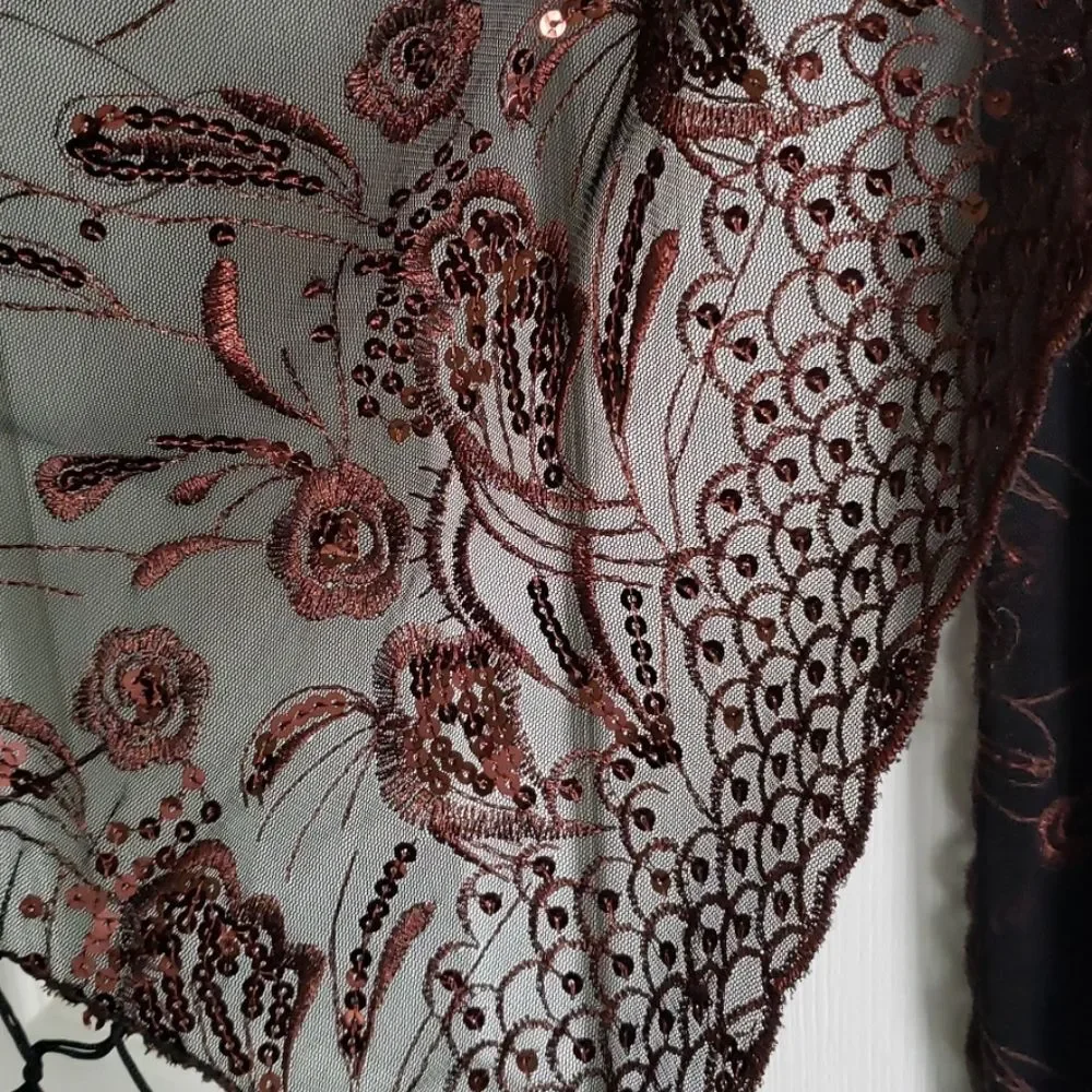 None gorgeous sequined